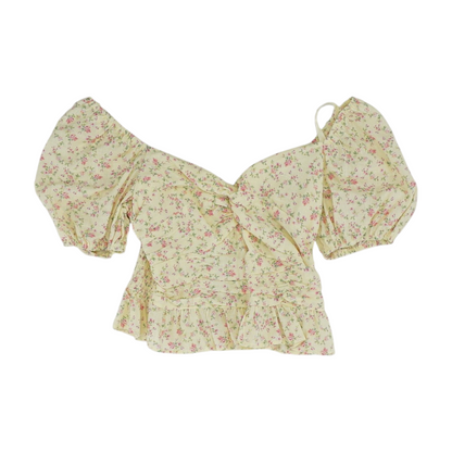 Yellow Floral Blouse