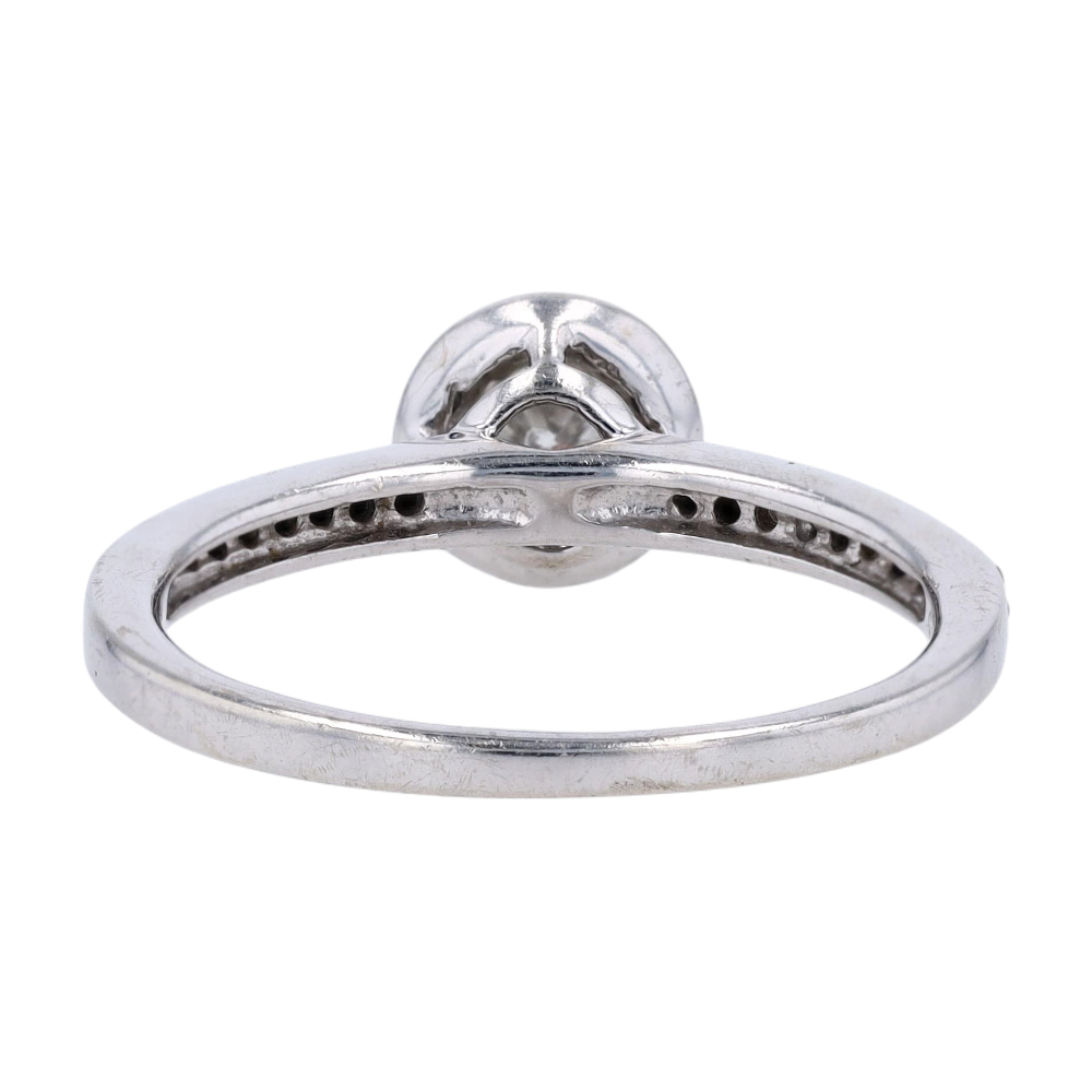 1/3 ctw 9K White Gold Diamond Engagement Ring – Image 3