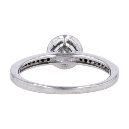 1/3 ctw 9K White Gold Diamond Engagement Ring – Image 3
