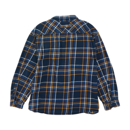 Blue Plaid Flannel Button Down
