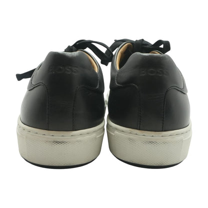 Black Leather Lace Up Casual Shoes