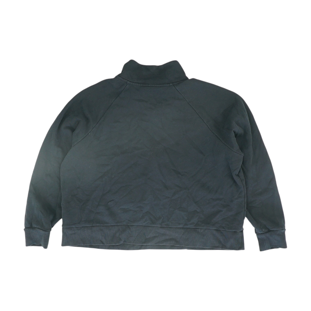 Black Solid 1/4 Zip Pullover
