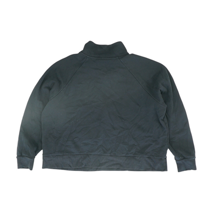 Black Solid 1/4 Zip Pullover