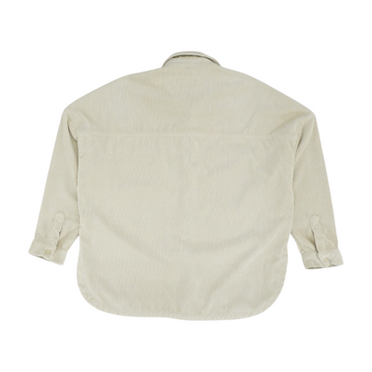 Beige Flannel Button Down