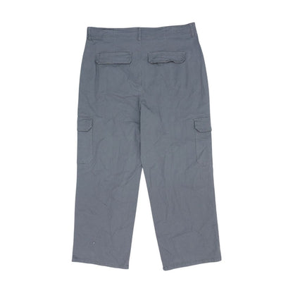 Gray Cargo Relaxed Pants