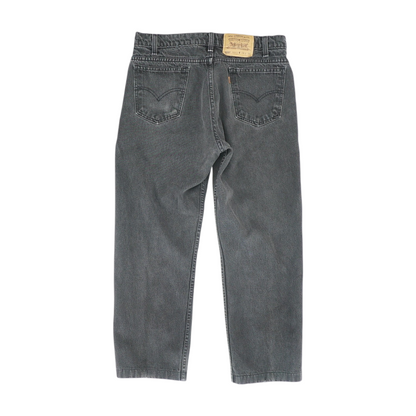 505 Black Plus Size Straight Jeans