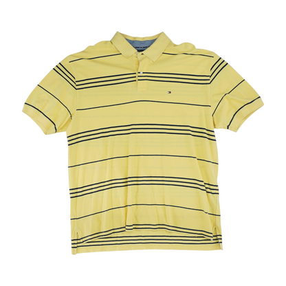Yellow Striped Short Sleeve Polo