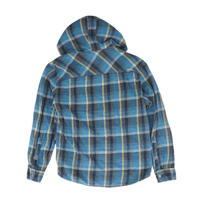 Blue Plaid Long Sleeve Button Down