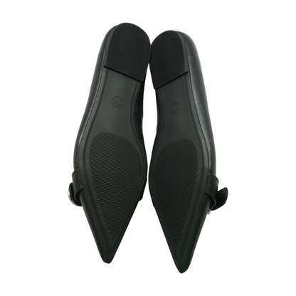 Black Slip-On Flats