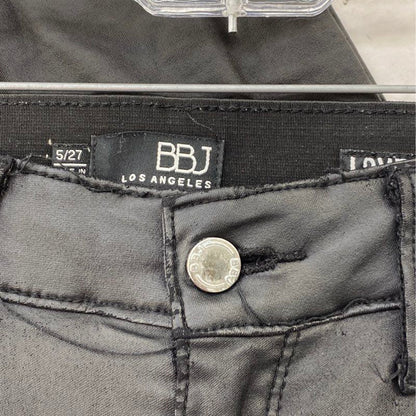 Black Solid Pants