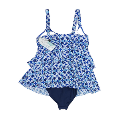 Blue Graphic One-Piece