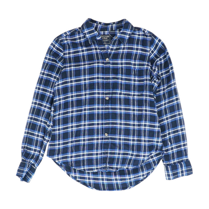Navy Plaid Button Down