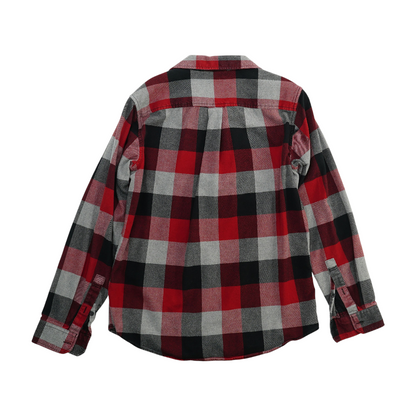 Red Plaid Flannel Button Down