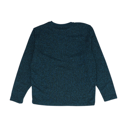 Teal Solid Sweatshirt Pullover
