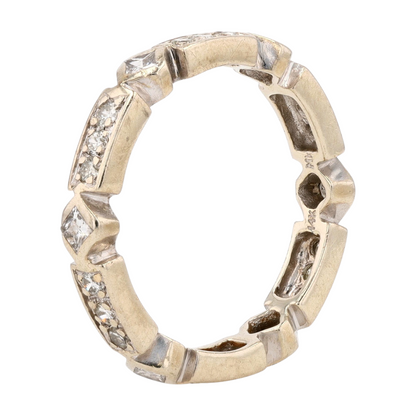 9/10 ctw 14K White Gold Diamond Band Ring