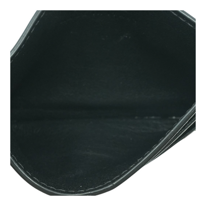 Black La Medusa Leather Card Holder
