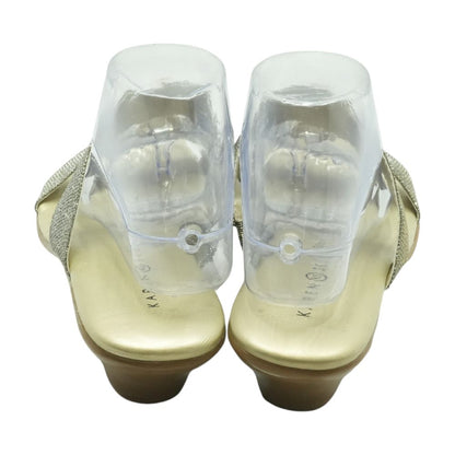 Gold Wedged Sandals