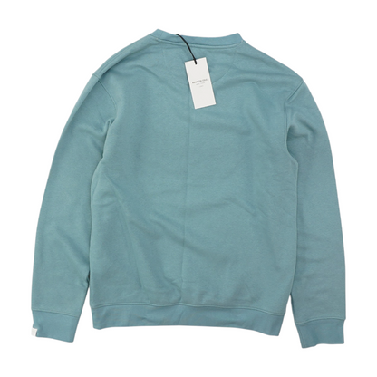 Blue Solid Sweatshirt Pullover