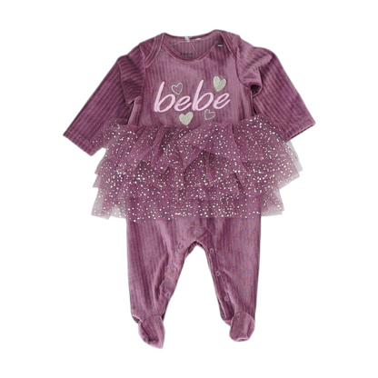 Purple Long Sleeve One-Piece