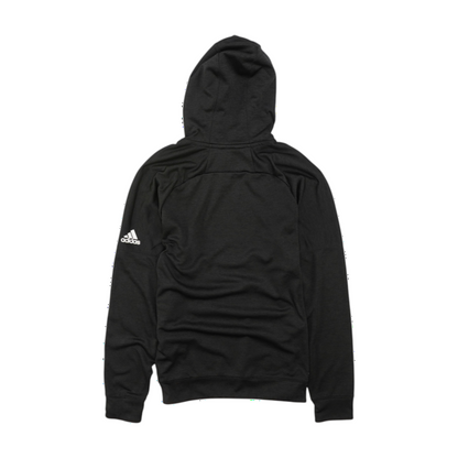 adidas Black Solid Hoodie Pullover – Image 2