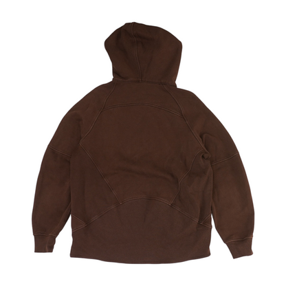 Brown Solid 1/4 Zip Pullover