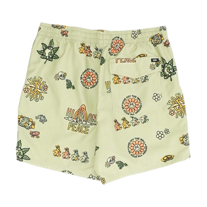 Green Graphic Active Shorts