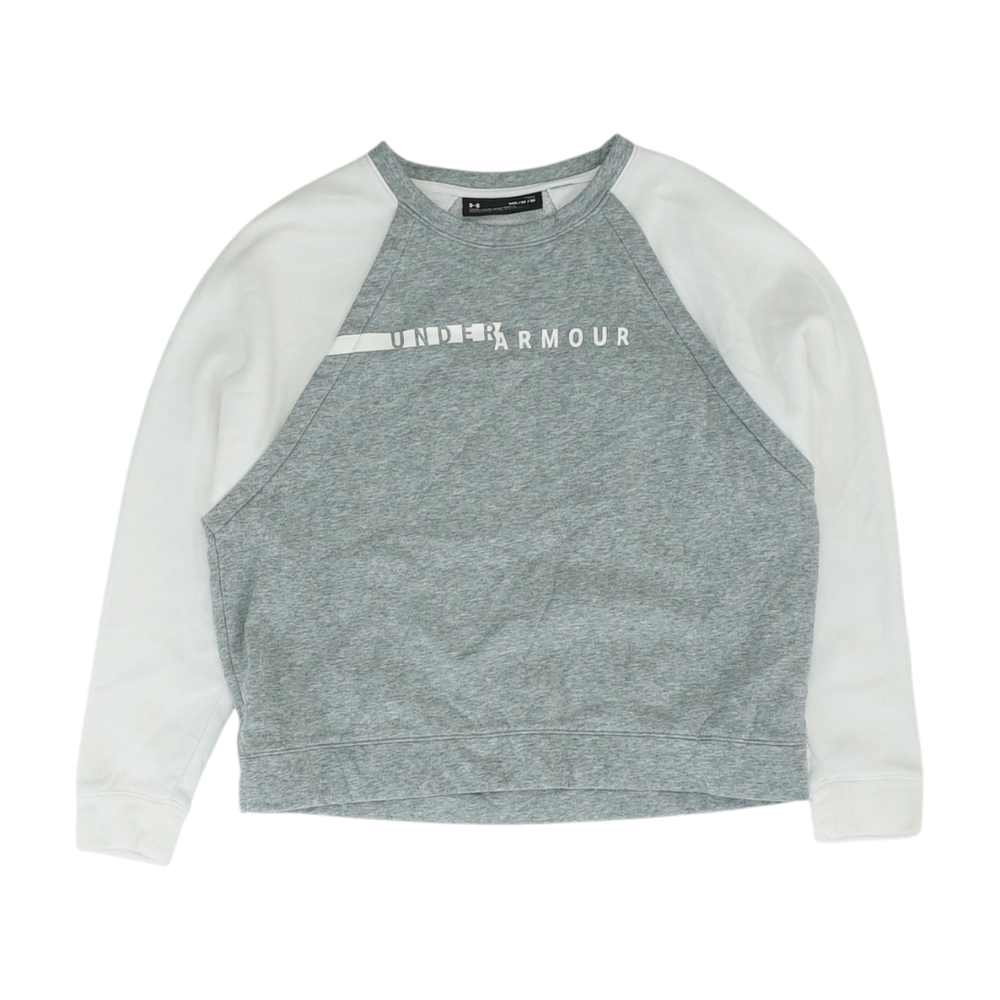 Gray Color Block Sweatshirt Pullover