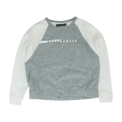 Gray Color Block Sweatshirt Pullover