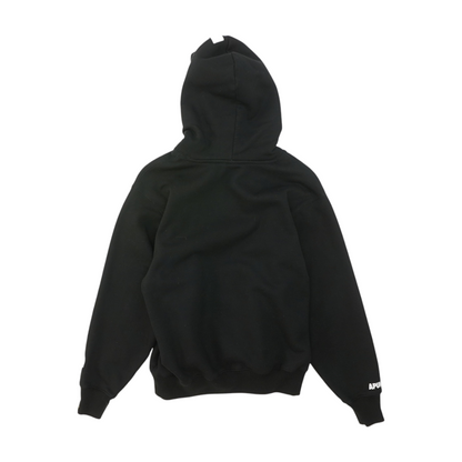 Black Solid Hoodie Pullover