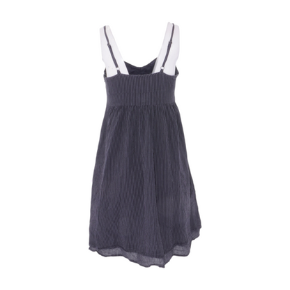 Charcoal Striped Mini Dress