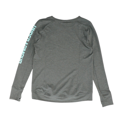 Gray Solid Sweatshirt Pullover