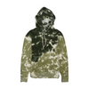 Green Tie-Dye Hoodie Pullover