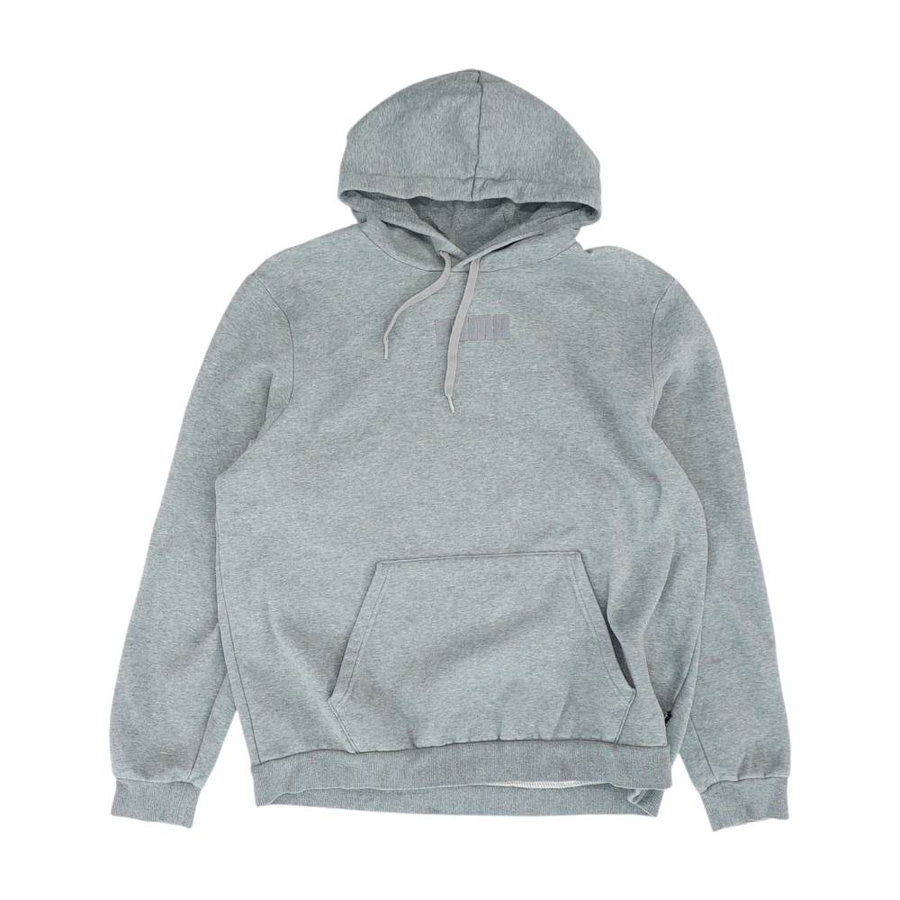 Puma Gray Solid Hoodie Pullover – Image 1
