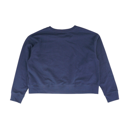 Navy Solid Sweatshirt Pullover