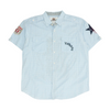 Blue Plaid Short Sleeve Button Down