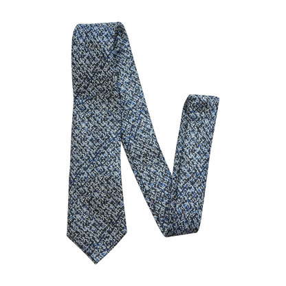 Blue Print Neck Tie
