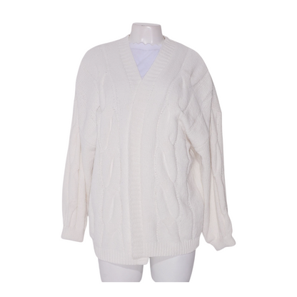 White Cardigan Sweater