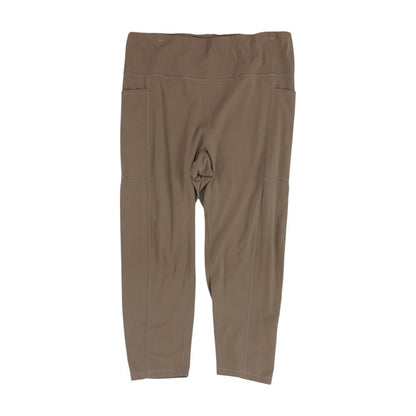 Brown Solid Leggings