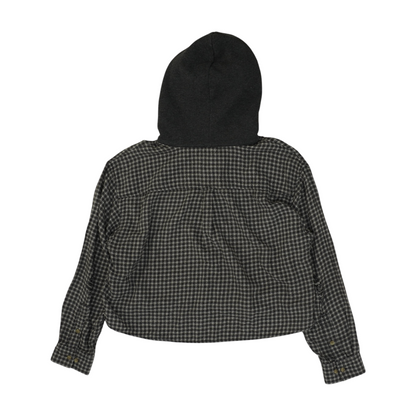 Gray Check Flannel Button Down
