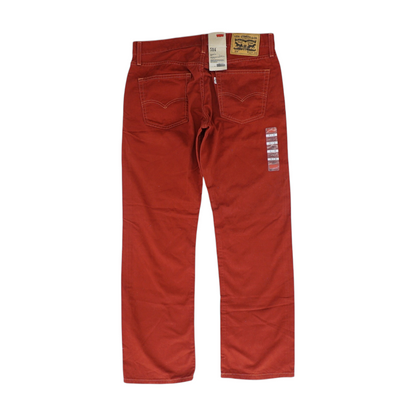 Red Straight Jeans
