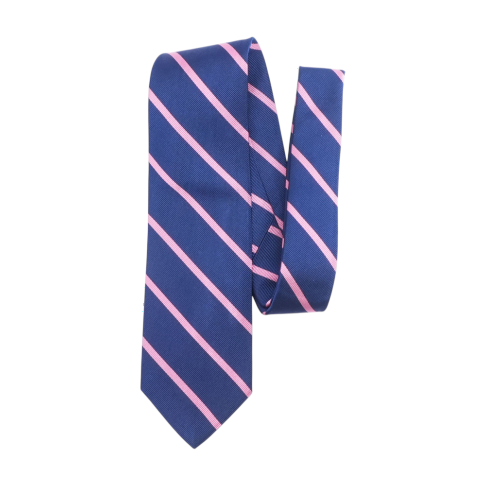 Navy Striped Neck Tie