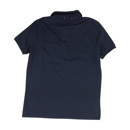 Navy Solid Short Sleeve Polo