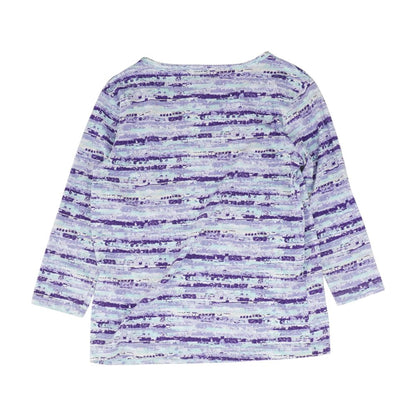 Purple Graphic Crewneck T-Shirt