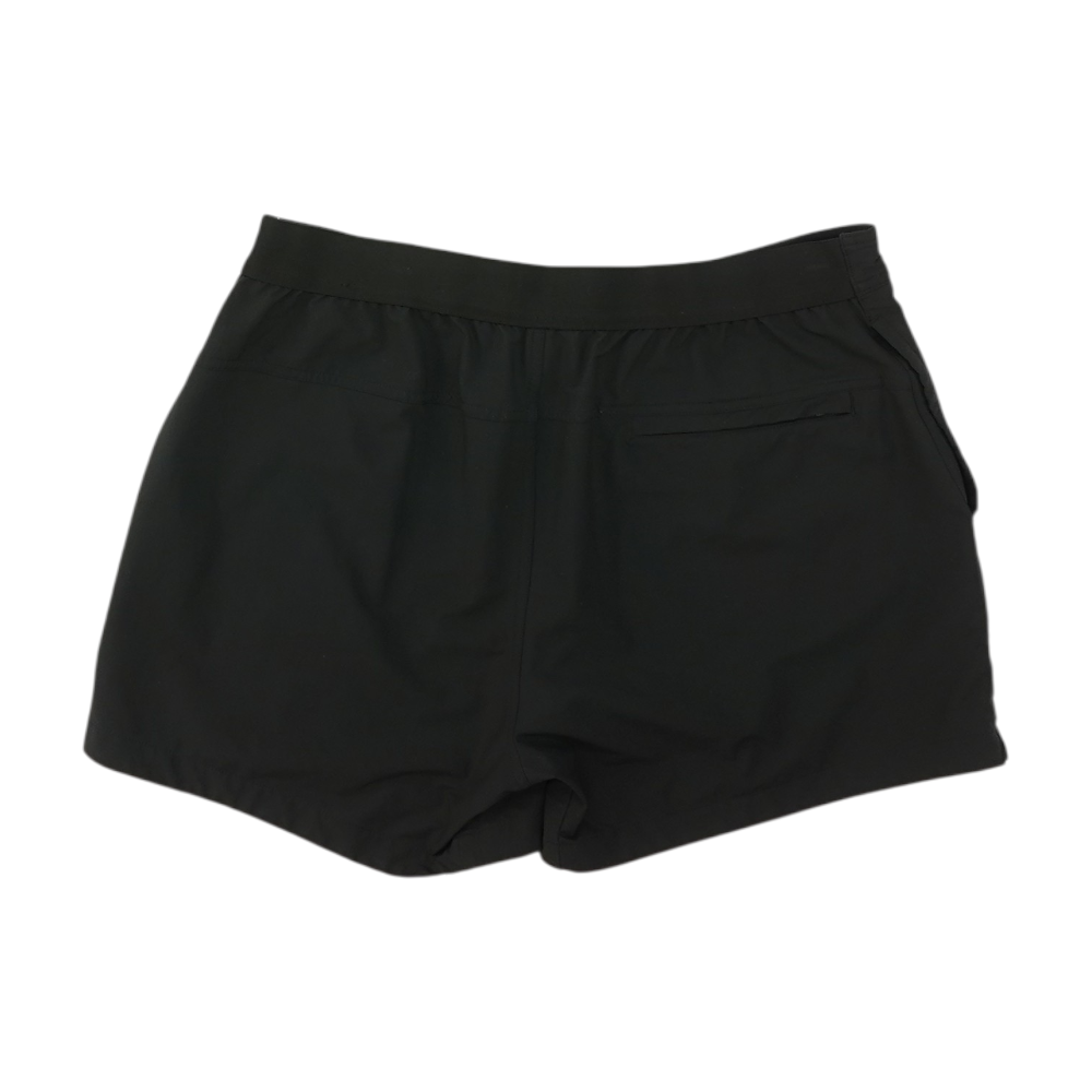 Black Solid Active Shorts
