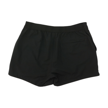 Black Solid Active Shorts