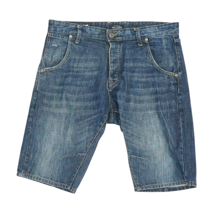Navy Denim Shorts