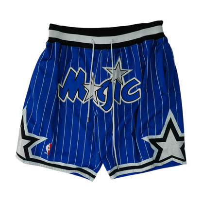 Blue Orlando Magic Striped Active Shorts
