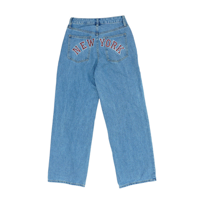 Blue Wide Leg Jeans