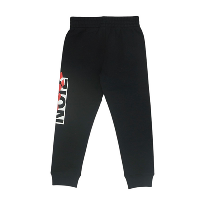 Black Print Active Pants