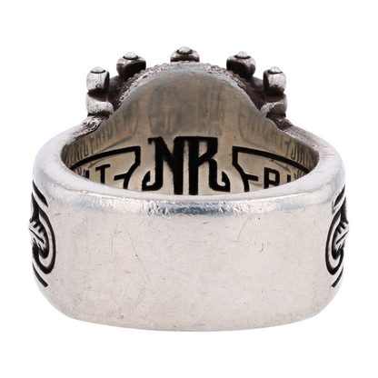 Sterling Silver Garnet Fashion Ring